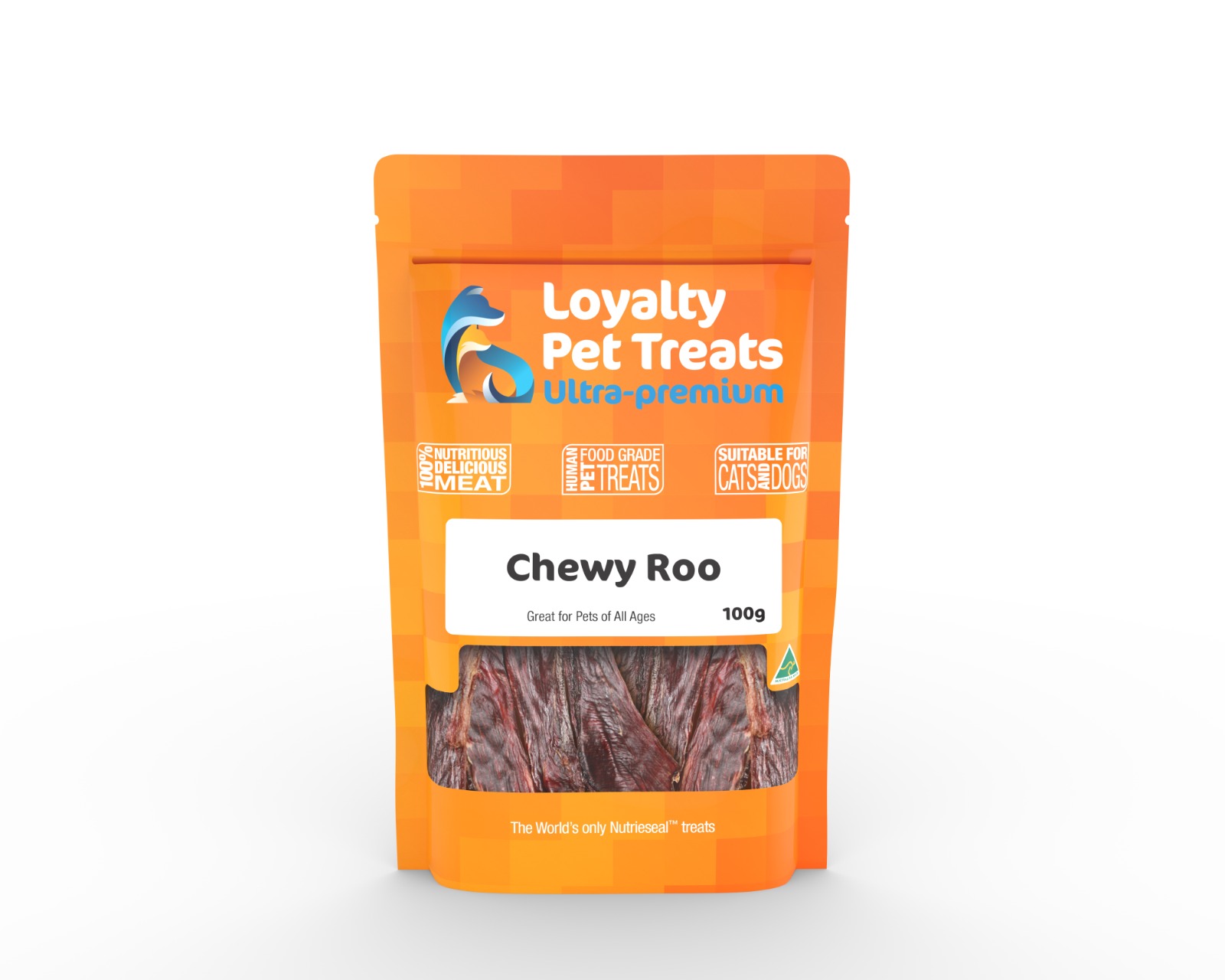 Loyalty Pet Treats: Chewy Roo 100g 1 Loyalty Pet Treats: Chewy Roo 100g